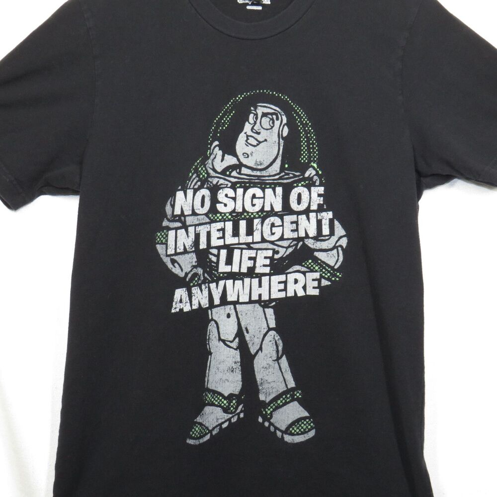 Disney Pixar Men's Buzz Lightyear No Intelligent Life Tee Shirt Size Medium
